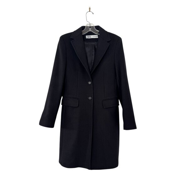ZARA MANTECO WOOL STRAIGHT COAT - Picture 2 of 9
